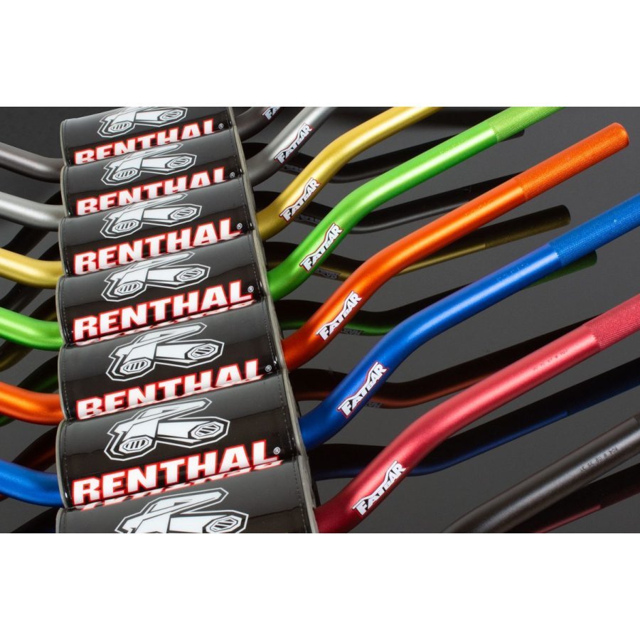 GUIADOR RENTHAL FAT BAR RC BEND (971) PRETO